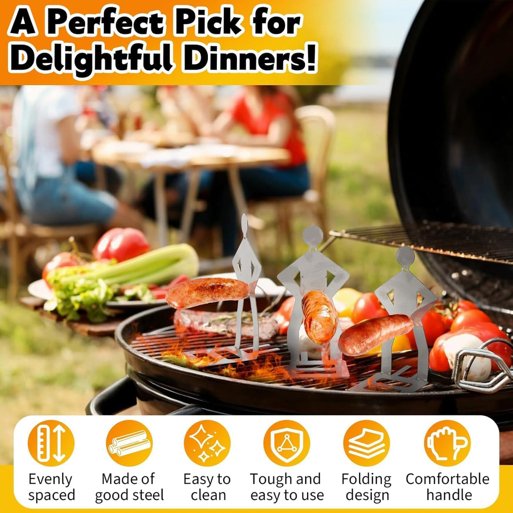 Funny BBQ Stand Man Hot Dog Holder