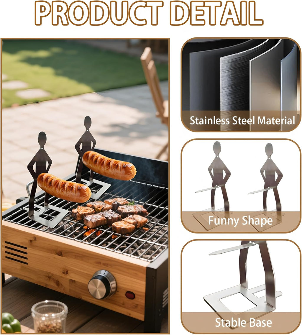 Funny BBQ Stand Man Hot Dog Holder