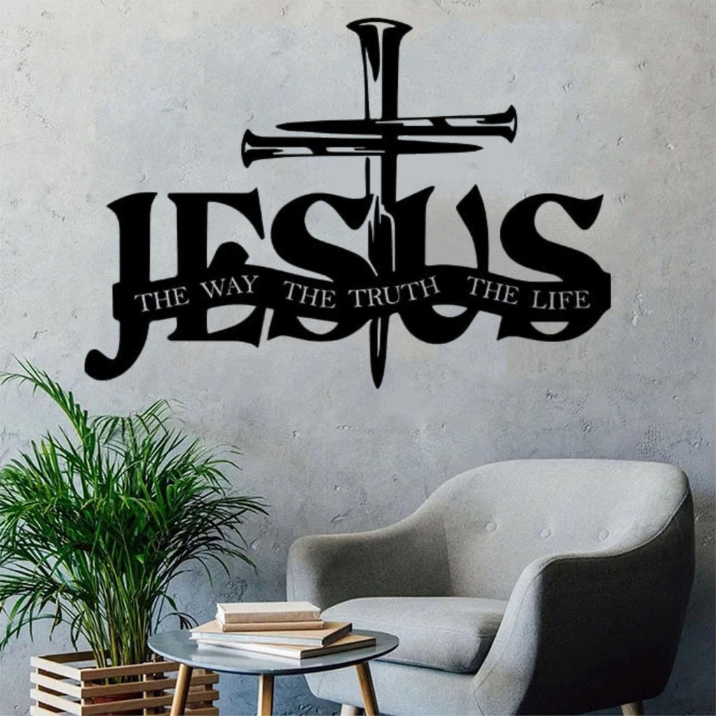 (🎁Last Day 50% OFF)🔥Jesus & Cross Design Wall Art - ⌛Limited Handmade Series