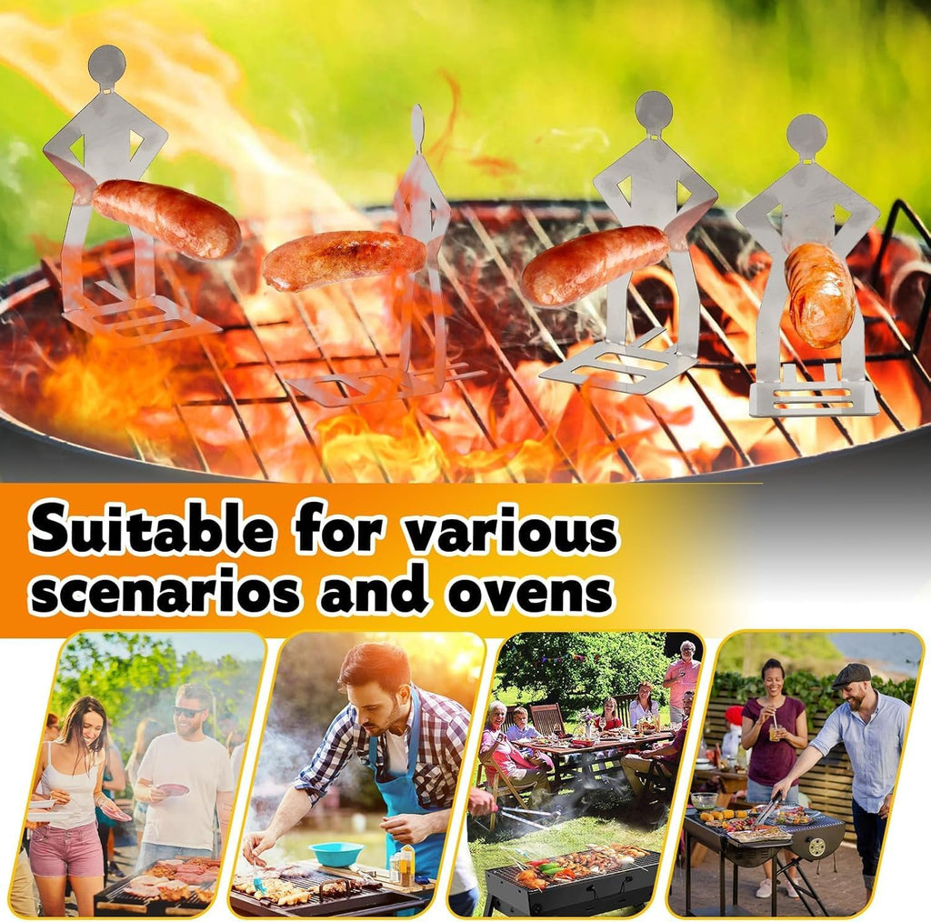 Funny BBQ Stand Man Hot Dog Holder