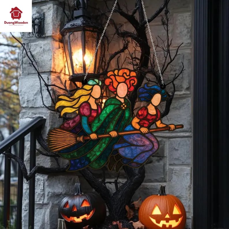 🔥Last Day: BUY 3 GET 1 FREE - 🧙🧹Halloween Witch Suncatcher